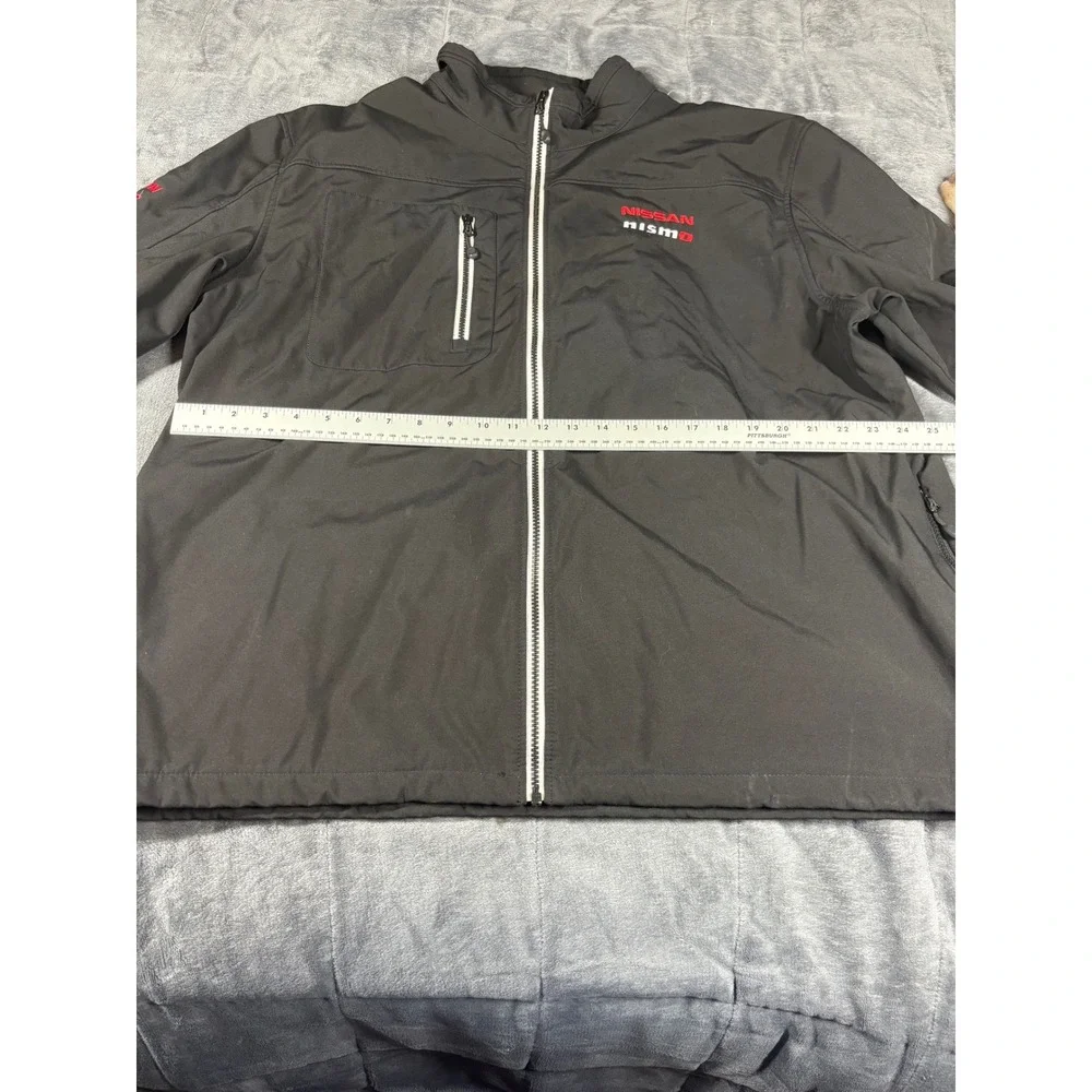 Clique Nissan Nismo Softshell Jacket Mens XXL Black Fleece Lined Full Zip 6547